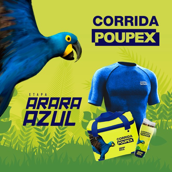 Inscrições abertas para a Corrida POUPEX 2022, etapa Arara Azul