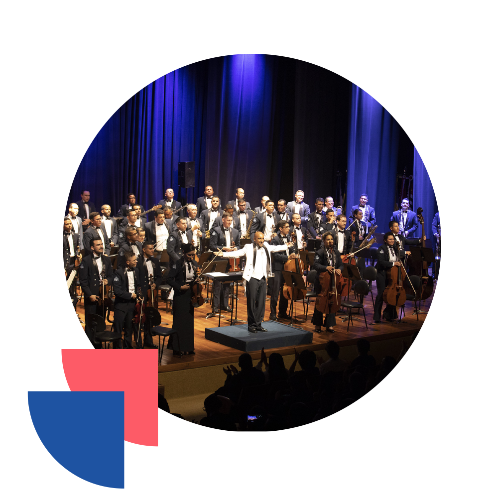 Orquestra Sinfônica da FAB no musical O Fantasma da Ópera, pelo POUPEX Cultural.